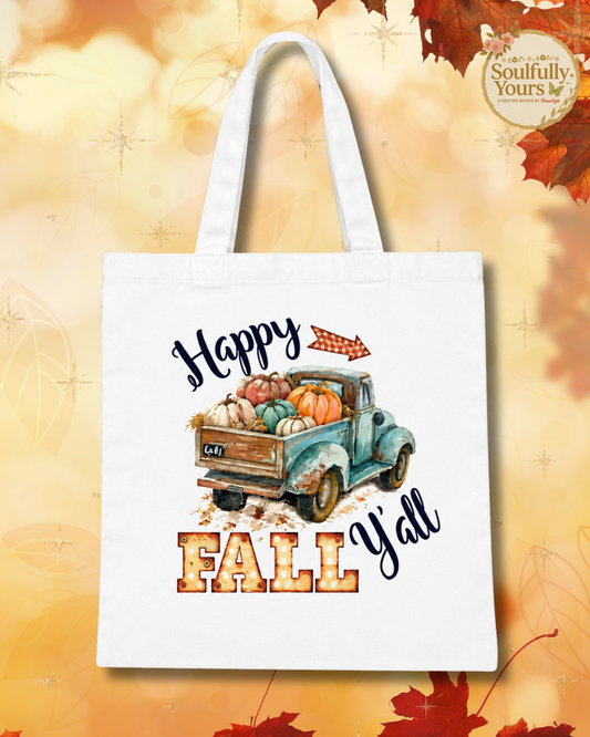 A New Drop! "Happy Fall Y'all" Tote 🍂
