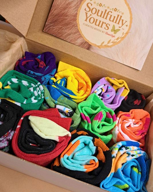 A New Drop! "Socks In A Box" By Soulfully Yours 🧦