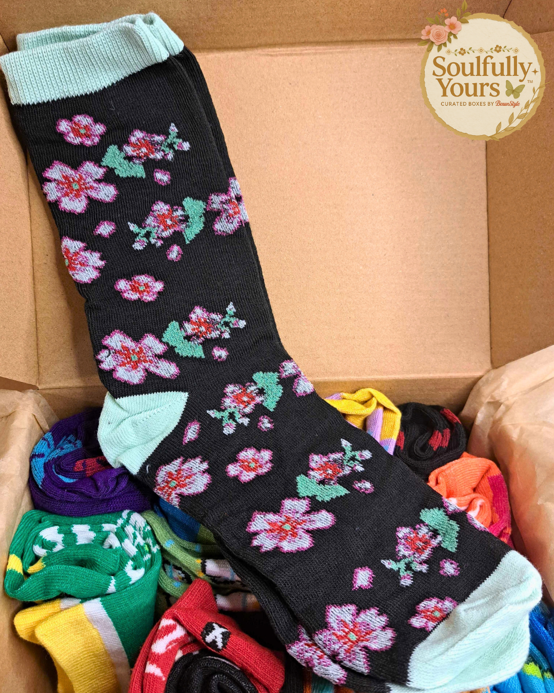 A New Drop! "Socks In A Box" By Soulfully Yours 🧦