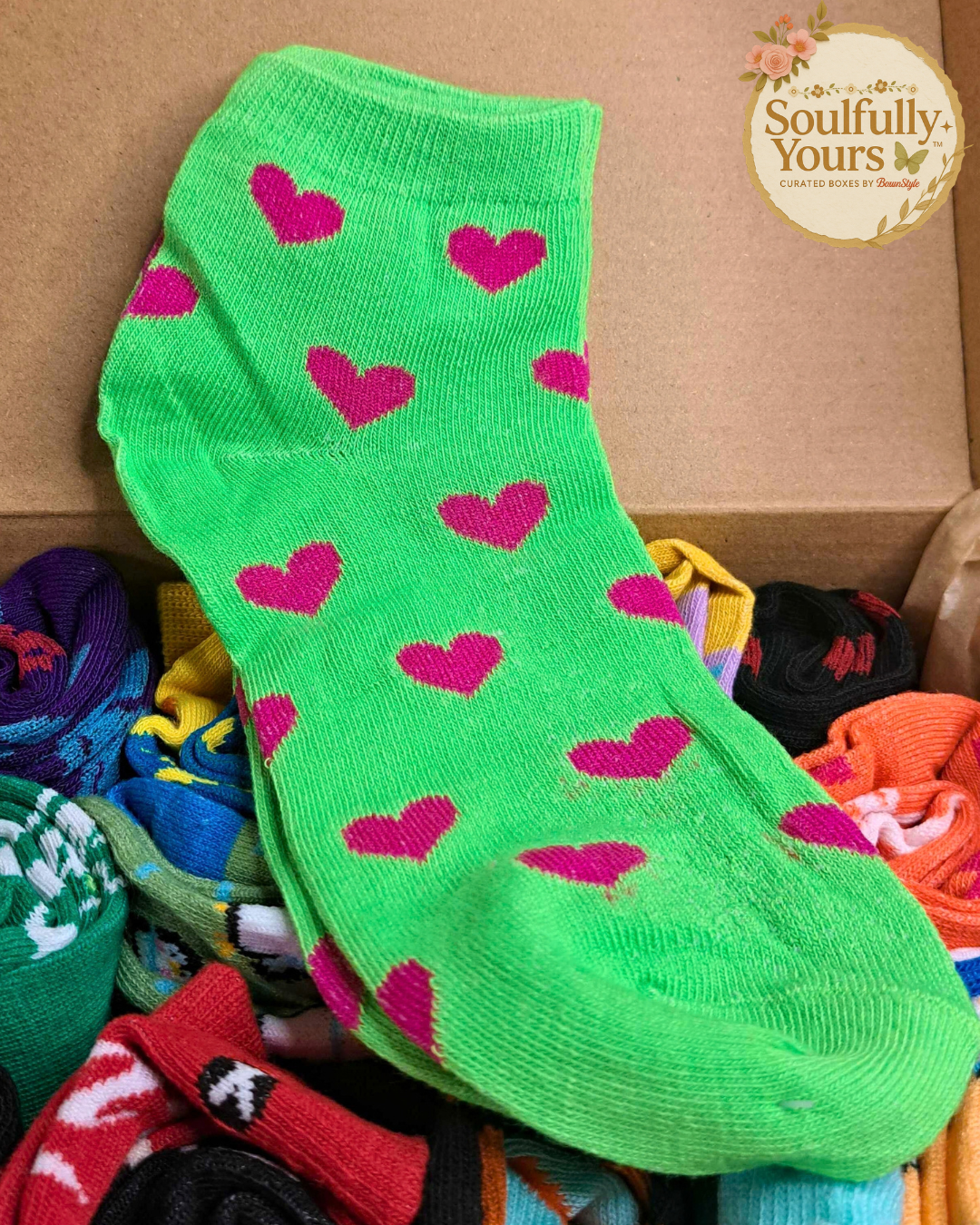 A New Drop! "Socks In A Box" By Soulfully Yours 🧦