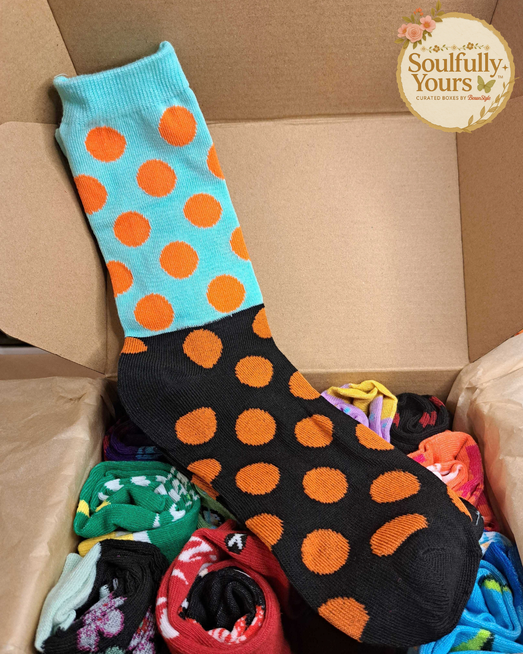 A New Drop! "Socks In A Box" By Soulfully Yours 🧦