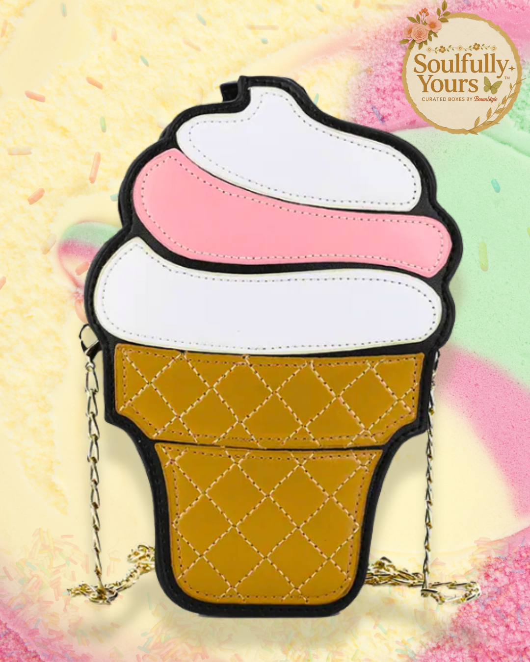 Soft Serve Ice Cream Crossbody Bag